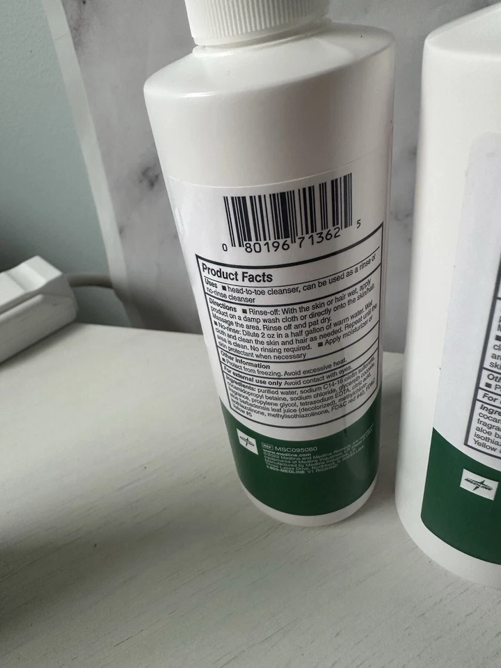 MEDLINE REMEDY ESSENTIALS - CHAMPÚ DE LIMPIEZA/LAVADO CORPORAL SET DE 3-4 oz botellas NUEVO Foto 3 de 4