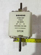 Siemens 3NE3-337 SITOR fuse link - 800VAC 710A - aR center tag - Unused