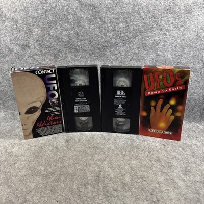CONTACT UFO ALIEN ABDUCTIONS JOHN MACK And  Down To Earth RARE VHS Lot