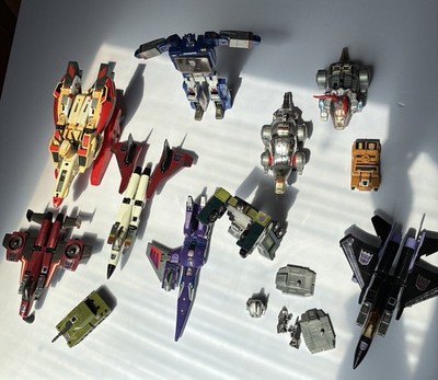 Large Lot Of Vintage Hasbro Takara 80s Transformers Toys 11 Figures As Is