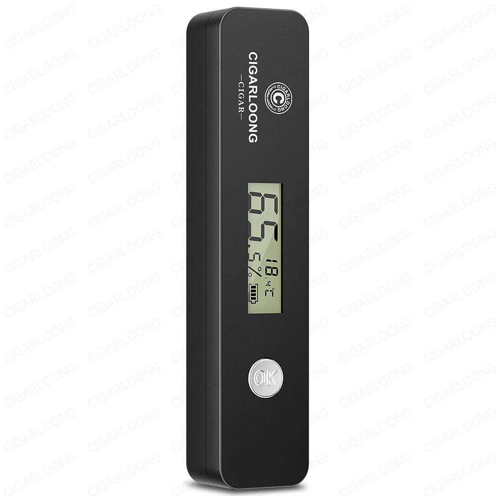 Hygrometer Professional Cigar Humidity Tester Dual Measurement ...