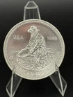 Vintage 1986 Engelhard Eagle Prospector 1 oz .999 Silver  Round ~ Blast White ~