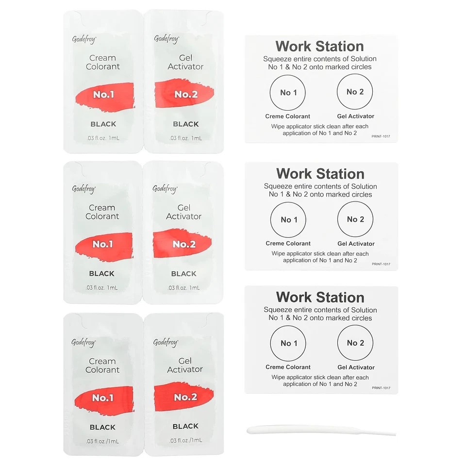 Instant Eyebrow Tint™, Natural Black, 3 Application Kit - Image 3 of 4