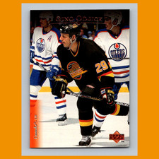 Gino Odjick #338 1995-96 Upper Deck Vancouver Canucks Hockey Card NHL