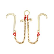 Uimoso 516x 2 G80 Tow Chain J Hook V-chain Bridle Grab Hook Wrecker 10800 Lbs Uimoso 516x 2 G80 Tow Chain J Hook V-chain Bridle Grab Hook Wrecker 10800 Lbs