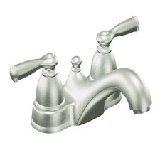 Moen Banbury Brushed Nickel Traditional Bathroom Faucet 4in. WS84912SRN NEW