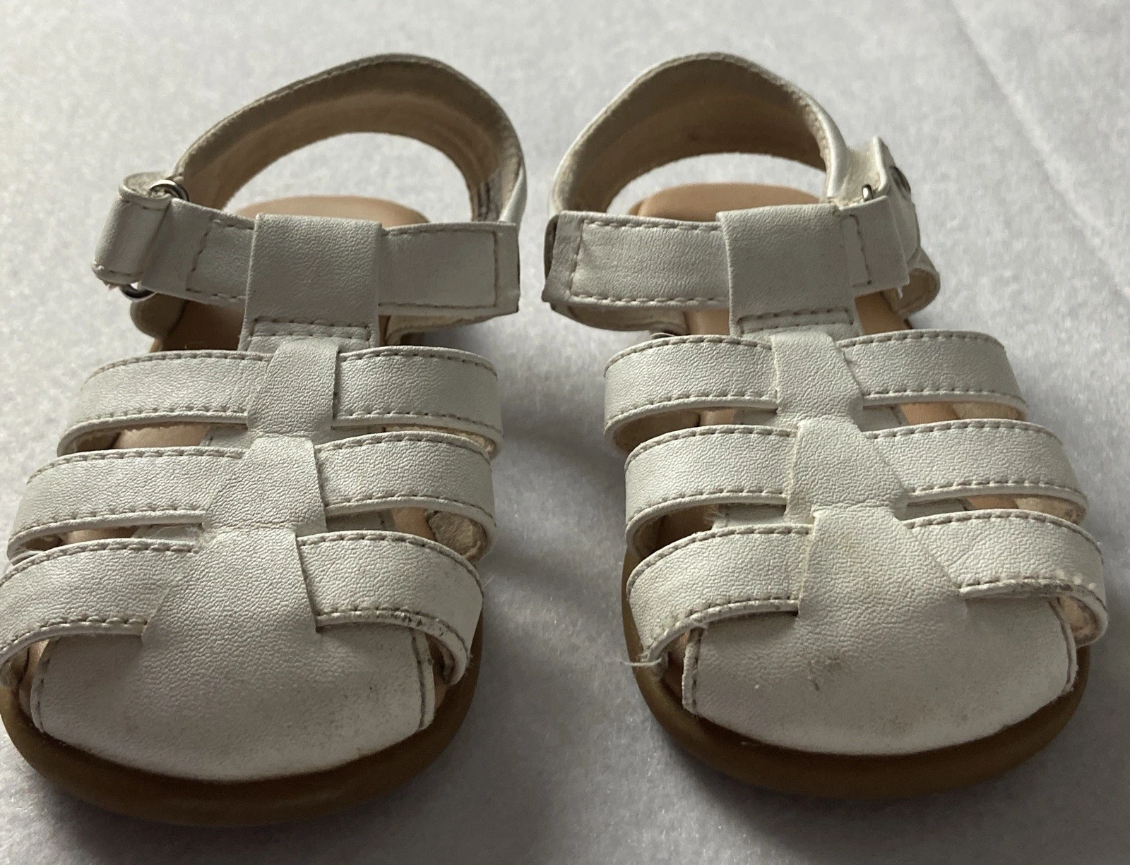 Sandali UGG bambino neonato in pelle bianca taglia 7