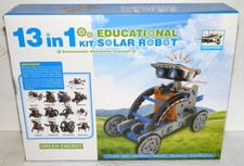 13 in 1 Solar Robot Kit STEM Educational Build Set Green Energy Toy New