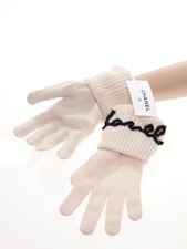 CHANEL Handschuhe CC Gloves Gr 7,5 / 8  Cashm...
