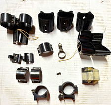 Various /Weaver Scope Rings Lot Black Steel Rifle Mount/Rings Parts Hardware