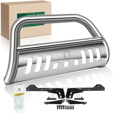 3 Inch Bull Bar Skid Plate Light Mount Brush Guard For Truck 2019-2024 Off Road