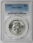 1962-D Franklin Half Dollar 50C MS 65 PCGS