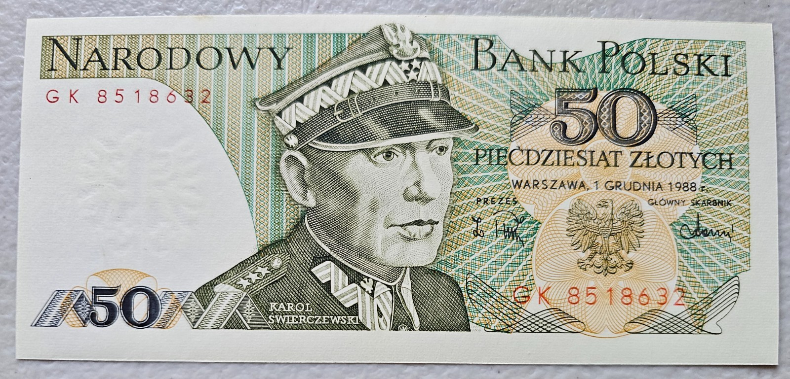 Poland 50 Zlotych 1988 Unc