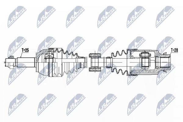 NTY Antriebswelle NPW-MZ-050 FüR Mazda-image