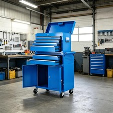 2-in-1 8 Drawer Rolling Tool Chest, Detachabl...