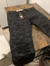 Men’s Bleeker Bleeker Straight Fit Jeans Camo Denim (typhoon) Skinny D610