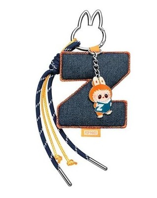 Labubu Original Pop Mart The Monsters Pin for Love Anhänger Anhänger Buchstabe Z