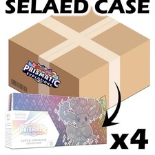 Pokémon TCG Prismatic Evolutions  spc Super Premium Collection  Sealed Case Of 4