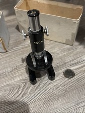 Vintage 150x Mini Microscope Unbranded Black