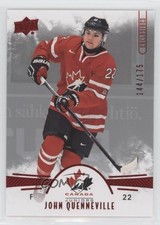 2016 Team Canada Juniors Men's UD Exclusives 144/175 John Quenneville #44 0a4