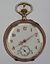 Offene Herrentaschenuhr Dürrstein & Co. Dresden Silber um 1905 (100979)