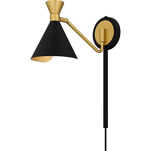 Matte Black  Wall Sconce from the Arden Collection - Picture 1 of 6