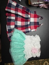Girls Sz 12m Lot Of 2 Summer Dresses CUTE 