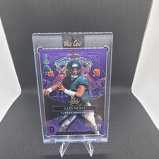 Wild Card Stacked Deck Black Tie Jalen Hurts #SDPS-JHN Serial Numbered Football
