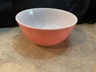 Vintage PYREX  Pink White Glass  NESTING MIXING BOWL #403  US 2 1/2 QT.