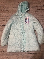 Girls Disney Frozen Elsa Puffer Jacket Size 7/8