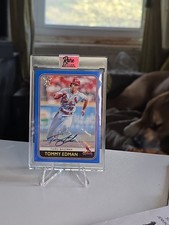 2020 Topps Big League TOMMY EDMAN Cardinals Dodgers Blue Border Auto SP #33