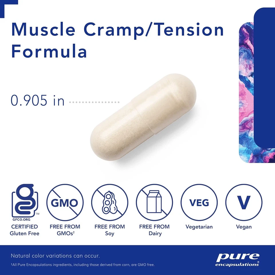 Формула Pure Encapsulations Muscle Cramp/Tension | 60 штук (упаковка из 1)  - Изображение 3 из 4