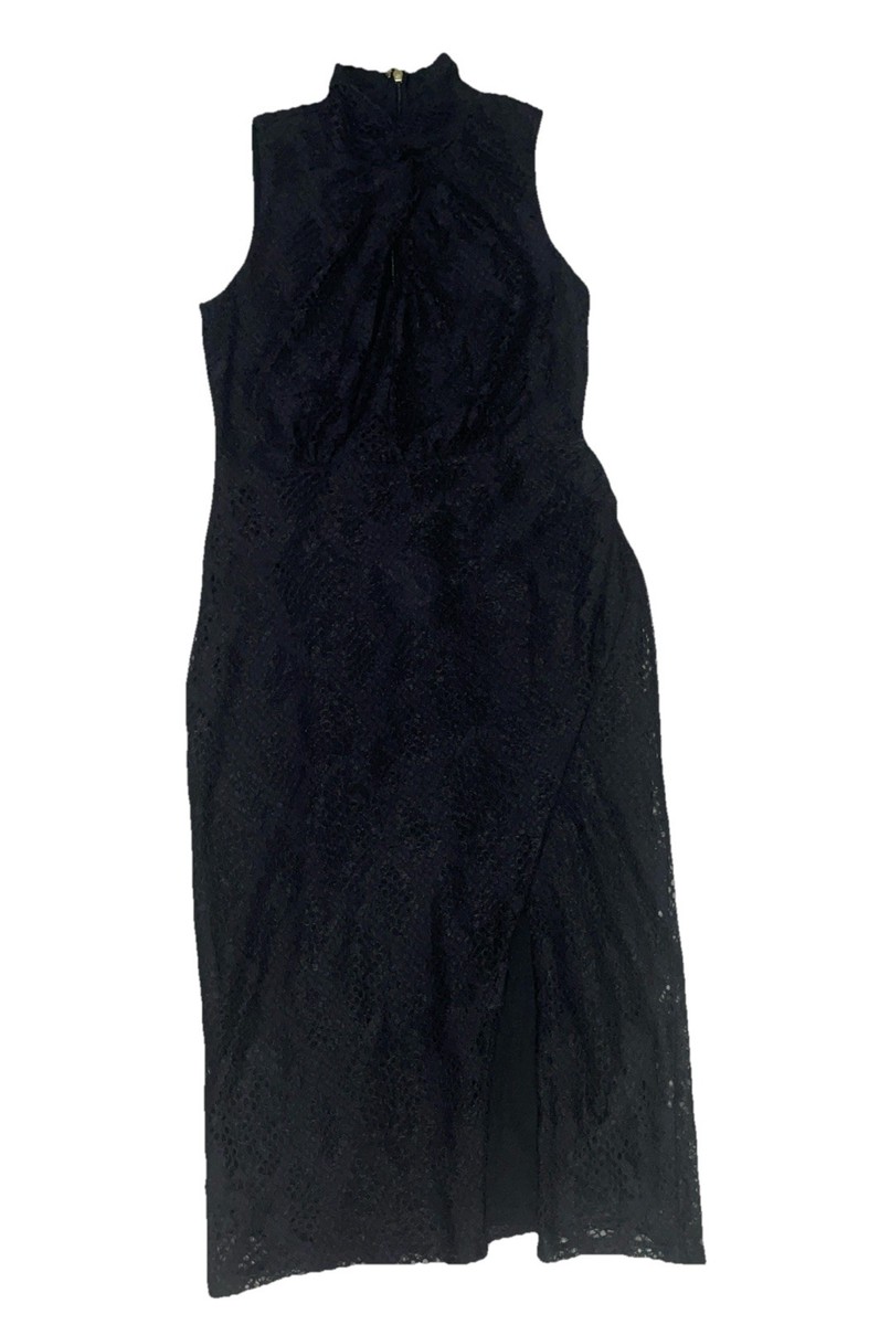 michael kors halter midi dress Michael Kors Chain-Neck Organic khaki Cotton Halter Belted Midi Dress Size  M NWT