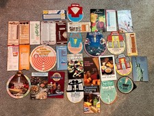 Vtg Slide Chart Volvelle Lot (31) Kitchen Advertising Home Repair Science Wheels