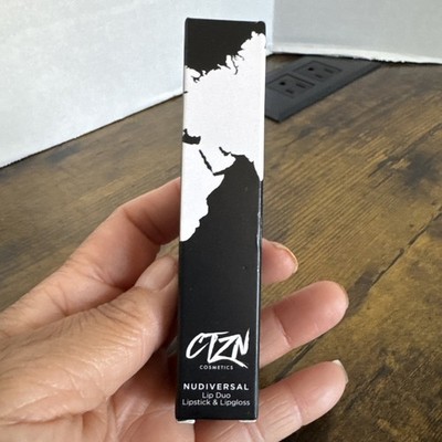 CTZN Cosmetics Nudiversal Lip Duo Lipstick Lip Gloss Capri Italy NEW