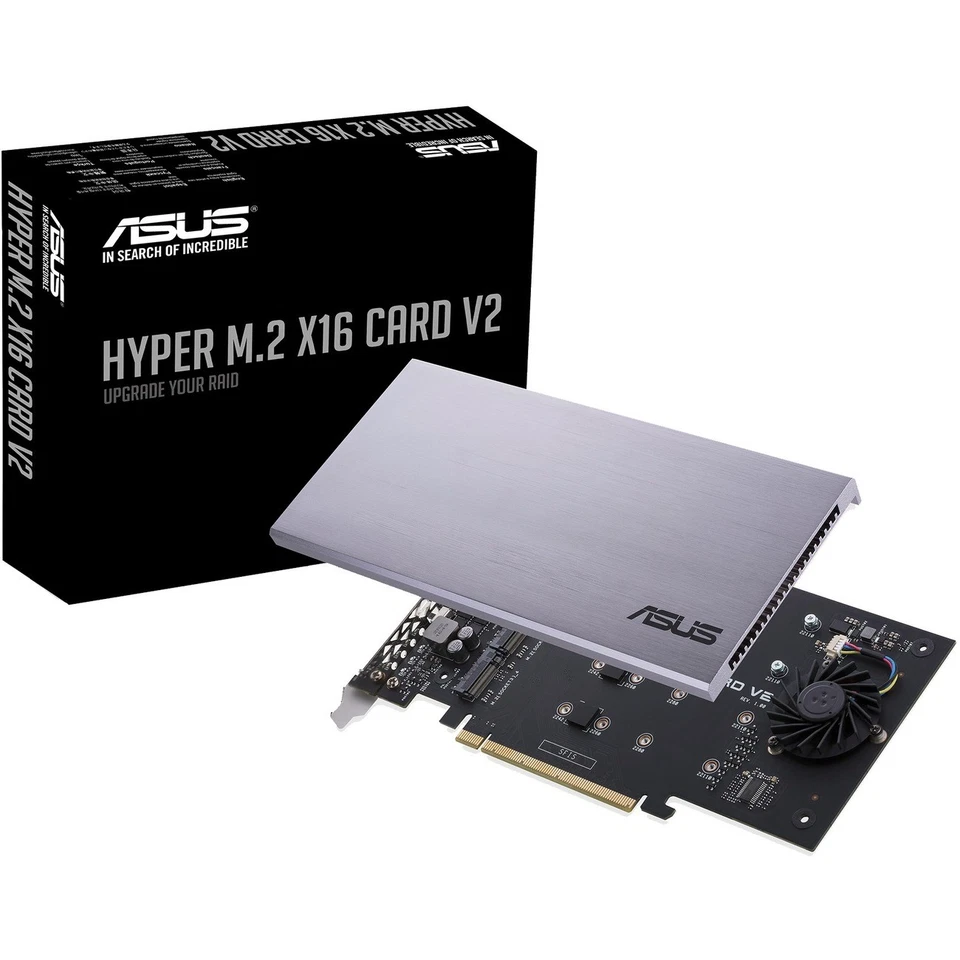 Asus M.2 to PCI Express Adapter (HYPER M.2 X16 CARD V2) - Image 2 of 4
