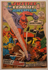 JUSTICE LEAGUE OF AMERICA #64 (DC 1968) SILVER AGE! EST~G-(1.8) RED TORNADO APP!