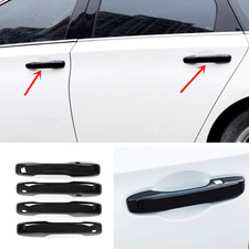 Bright black Front Door Handles Cover Safety Trim For Honda Pilot 2023-2026