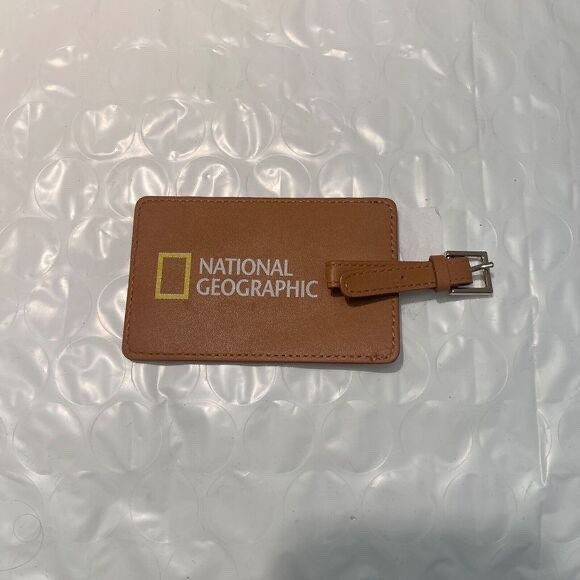 National Geographic Leather Luggage Tag Travel Gift Adventure Pottery Barn Kids