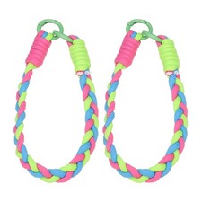 Cell Strap, 2pcs Nylon Bracelet Red/Blue/Orange 