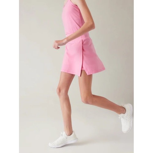 Athleta Girl Goal Getter Skort Pink Tennis Skirt Built-in Shorts Kids L 12 Skort