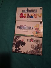 Nintendo Super Famicom Final Fantasy IV & V & VI set Giappone SNES con scatola SFC
