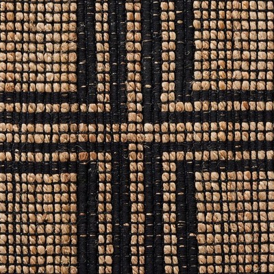 Better Homes & Gardens Black & Natural Interlocking Jute 30'' x 46'' Accent Rug