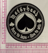Motorhead Born To Lose Logo Woven Sew Or Iron On Round Patch Officially Licensed