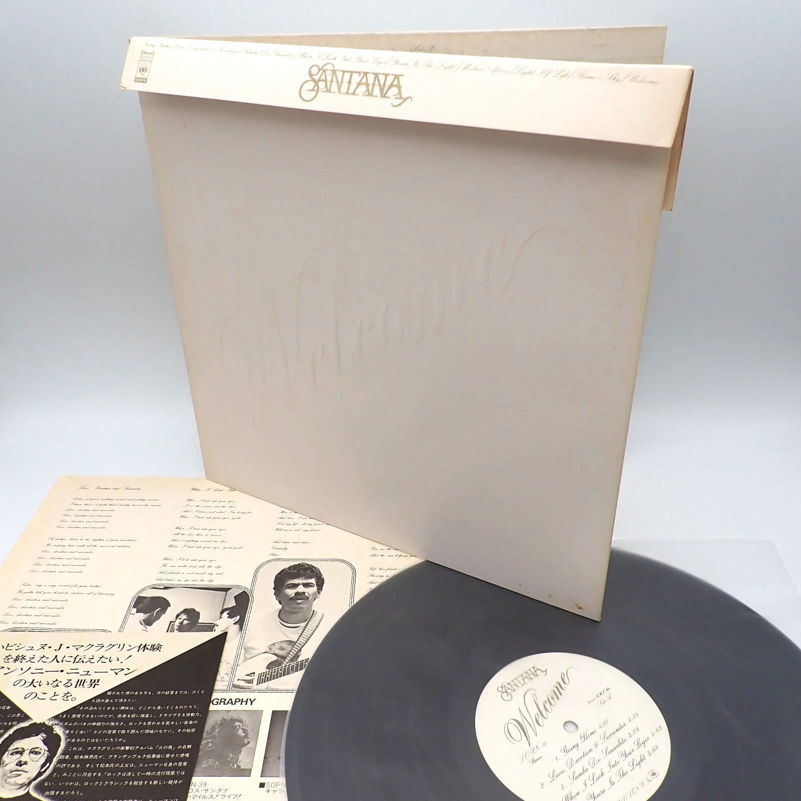 Santana ‎– Welcome Japan LP OBI VINYL CBS/Sony ‎– SOPN 55