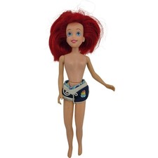 Vintage The Little Mermaid Tyco 1992 Disney Nude w/ Shorts Vintage Toy Doll