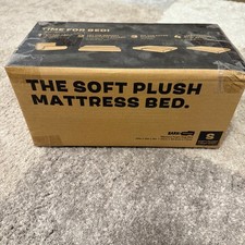 Bark Home Memory Foam Dog Bed Soft Plush Mattress Small Light Grey 24x16x3 NEW