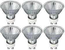 6 X Halogen GU10 Spotlights 40 W Warm White 300Lm Dimmable Home Base Replacement