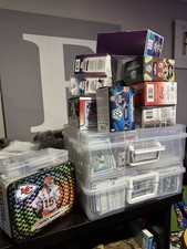 RANDOMIZED SPORTS CARDS, Bunch of numbered, relics, and autos.