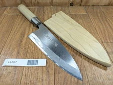 Japanese Chef's Kitchen Knife DEBA Vintage hocho OLD from Japan 165/312mm LL637